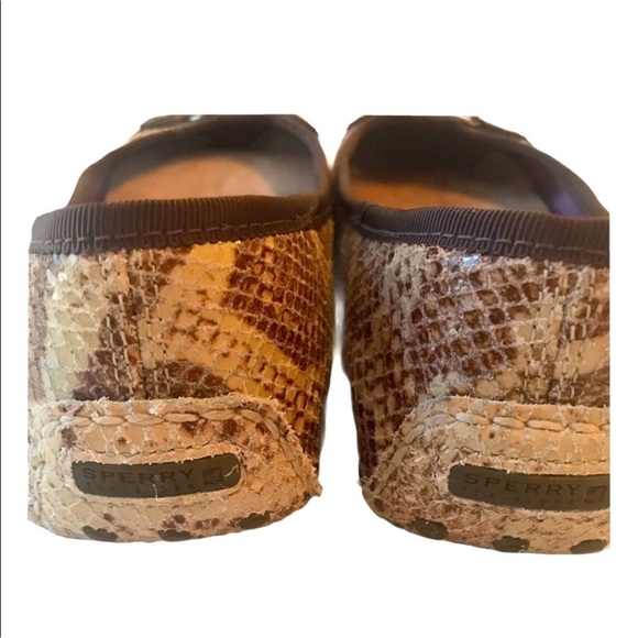 Sperry Snakeskin Nautical Slip On Driving Shoe 6.5 - Picture 5 of 6